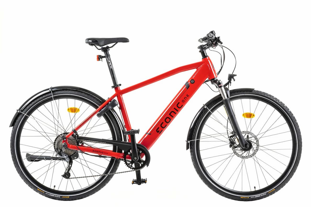 E Bike Trekking Herren Econic One Urban Smart L 48cm Rot