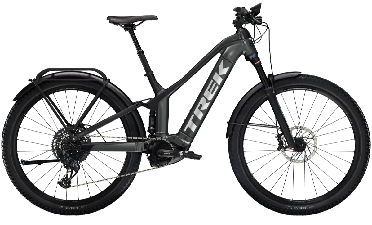 Trek Powerfly FS 9 Equipped Gen 3 E Bike Fully XS Grau