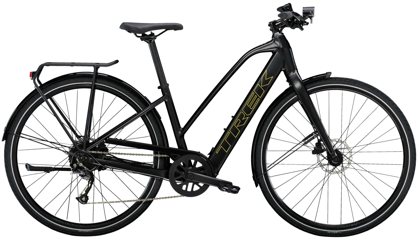 Trek FX+ 2 Stagger Lichtgewicht E Bike Unisex M Zwart