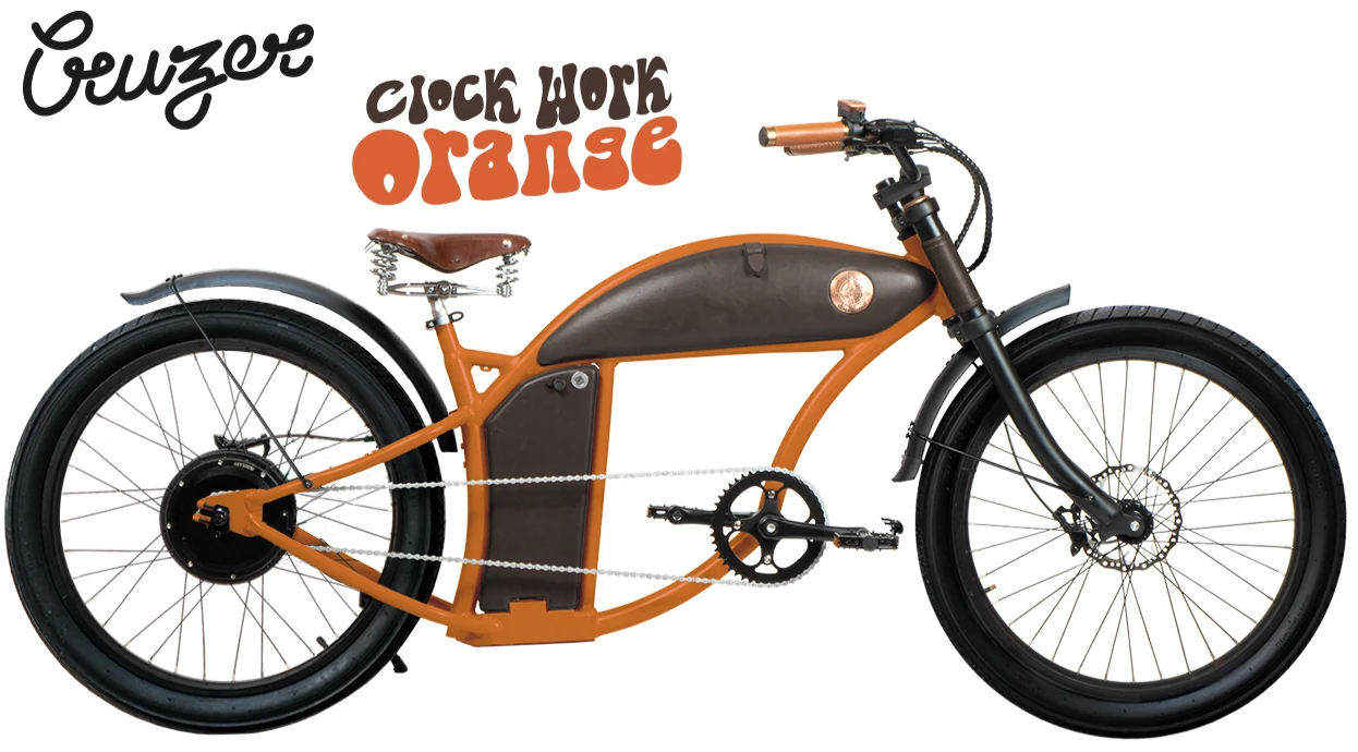 E Chopper Fahrrad 25km/h Rayvolt Cruzer Orange L 1100Wh