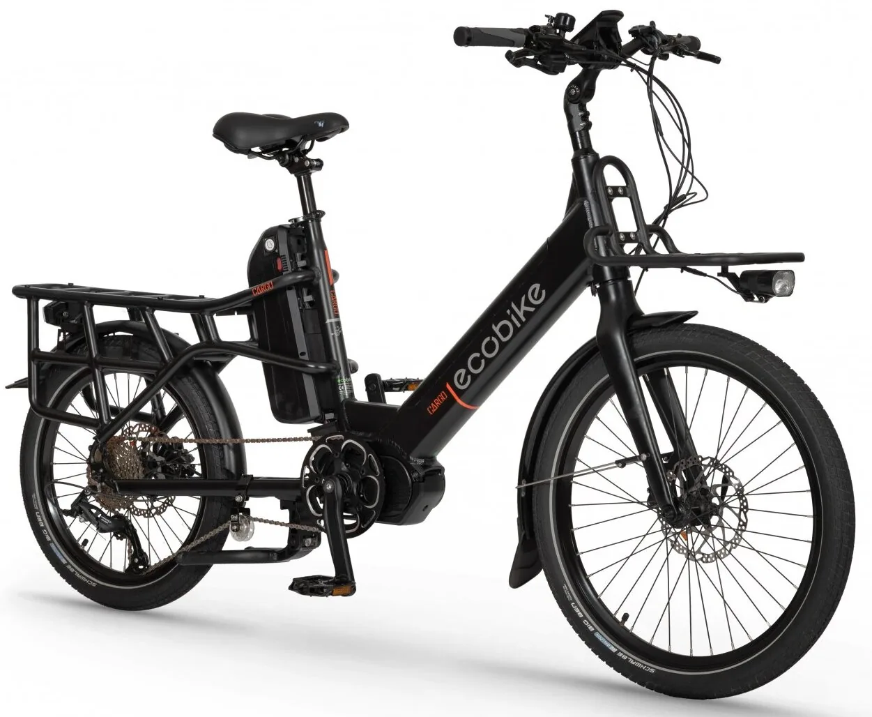 Longtail Fahrrad S Pedelec 24 Zoll Ecobike Schwarz 1440Wh, 1440Wh