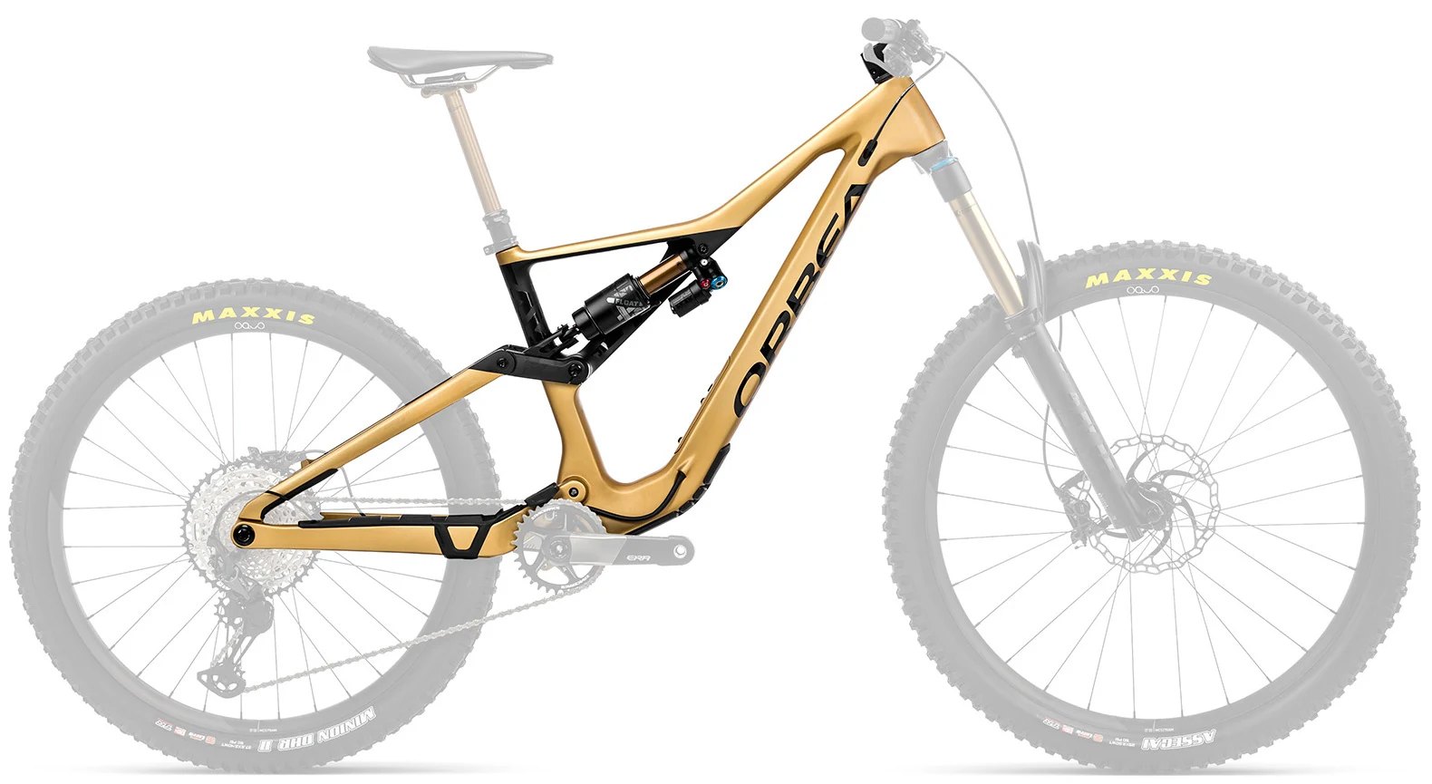 Orbea RALLON+X2 2POS FK 2023 Mountainbike Carbon Rahmen Gold L