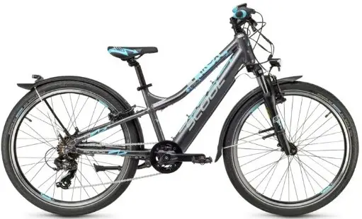 S'cool E Bike Kinder e-troX 26" 7S Shimano Grau