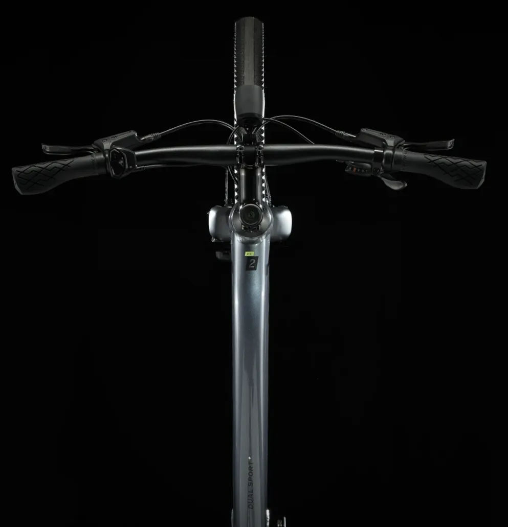 Trek Dual Sport+ 2 Stagger Vélo Gravel Électrique Femme Straightbar 2023 L Gris