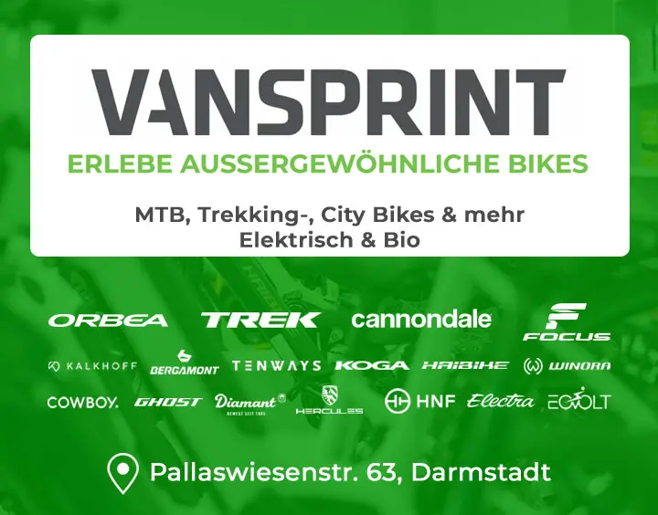 Fahrradladen Darmstadt VanSprint in der Pallaswiesenstr. 63