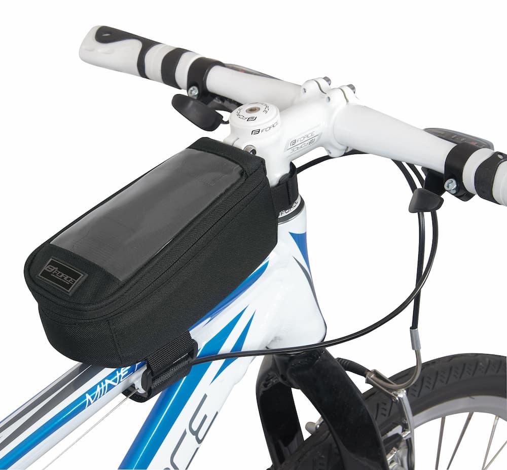 Handyhalterung Fahrrad Force Rahmen XL 5.5 zoll top Schwarz
