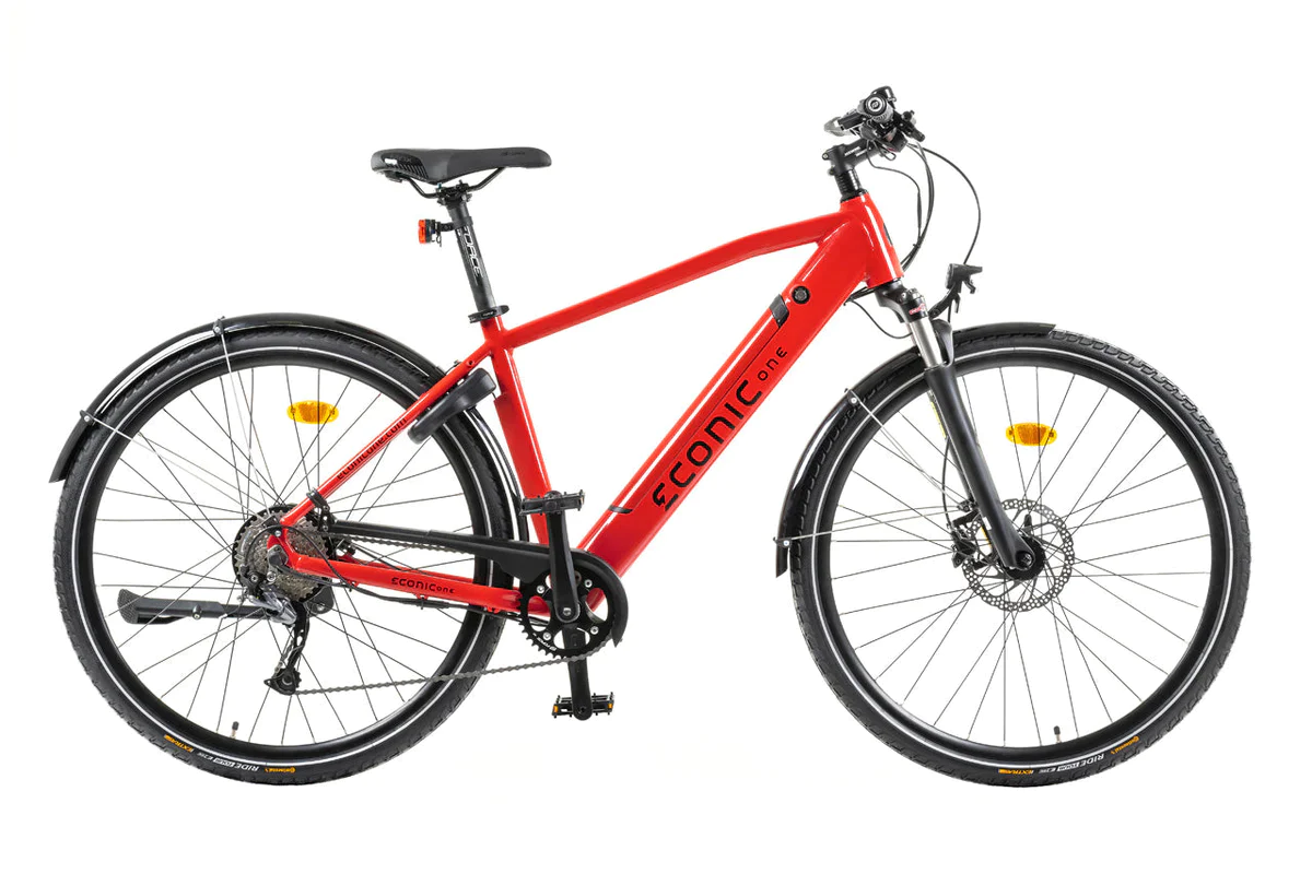 E Bike Trekking Herren 28 Zoll Econic One Urban Smart XL 52 Rot