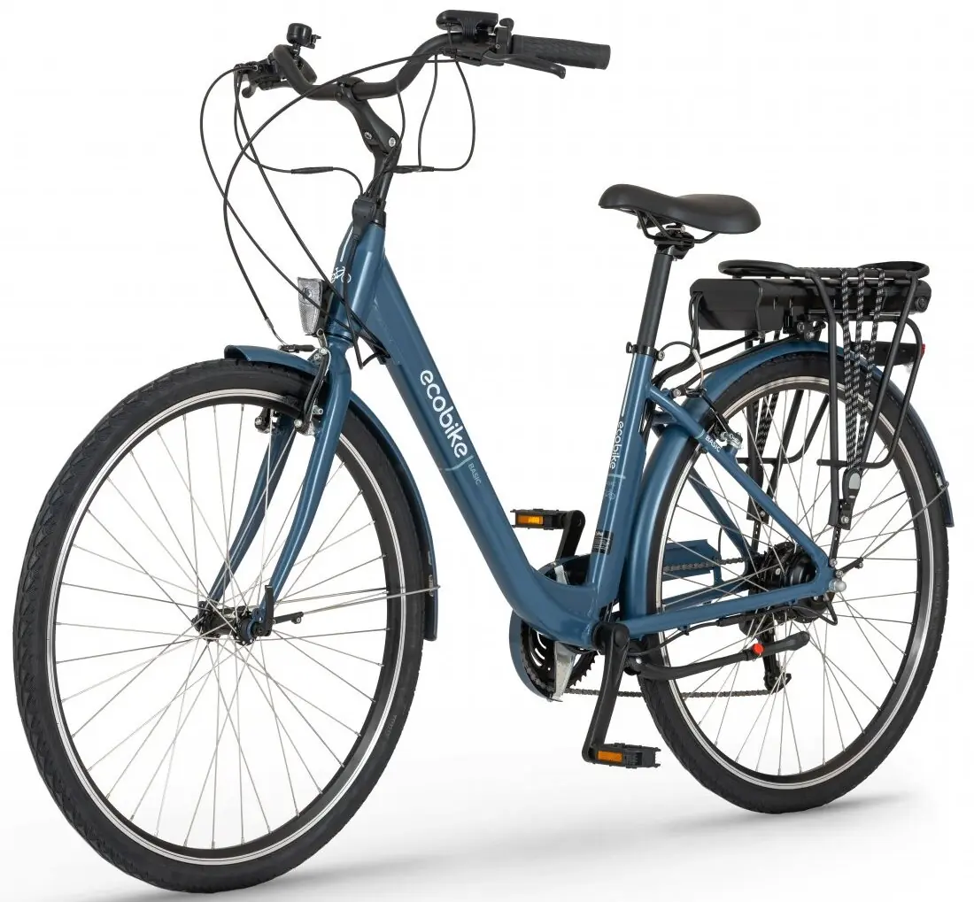 E Bike Damen City Tiefeinsteiger 28 Zoll Blau 420Wh