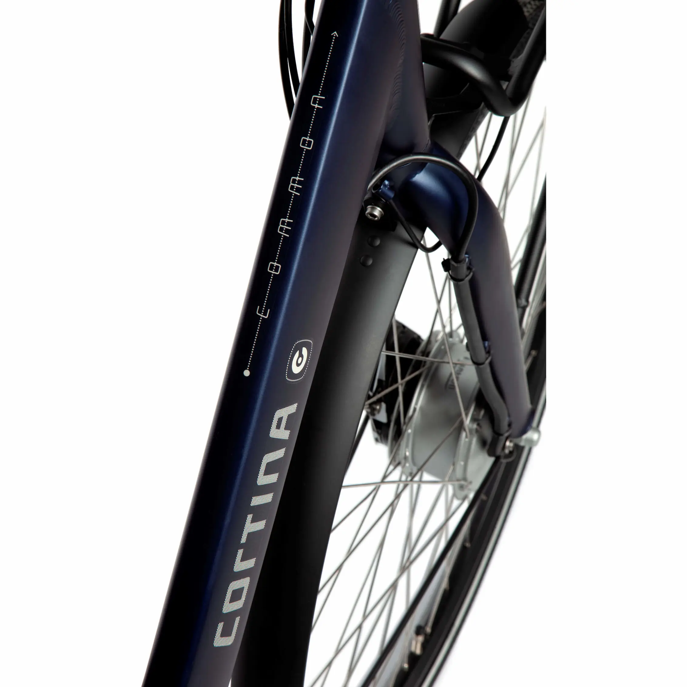Cortina E-Common E Bike Damen Tiefeinsteiger Blau 50cm 500Wh