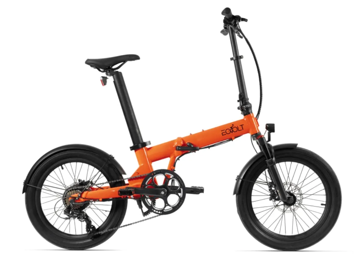 Leichtes E Bike Klapprad 20 Zoll EOVOLT Comfort X Orange