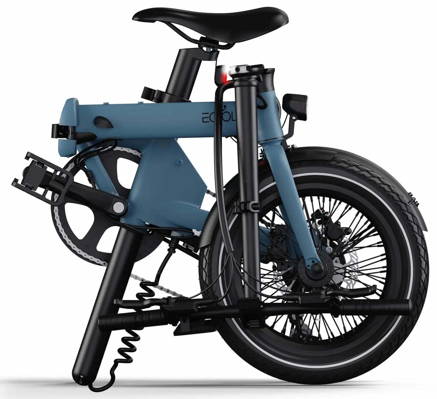 Mini E Bike Klapprad 16 Zoll Leichtes 14kg Eovolt Morning Blau