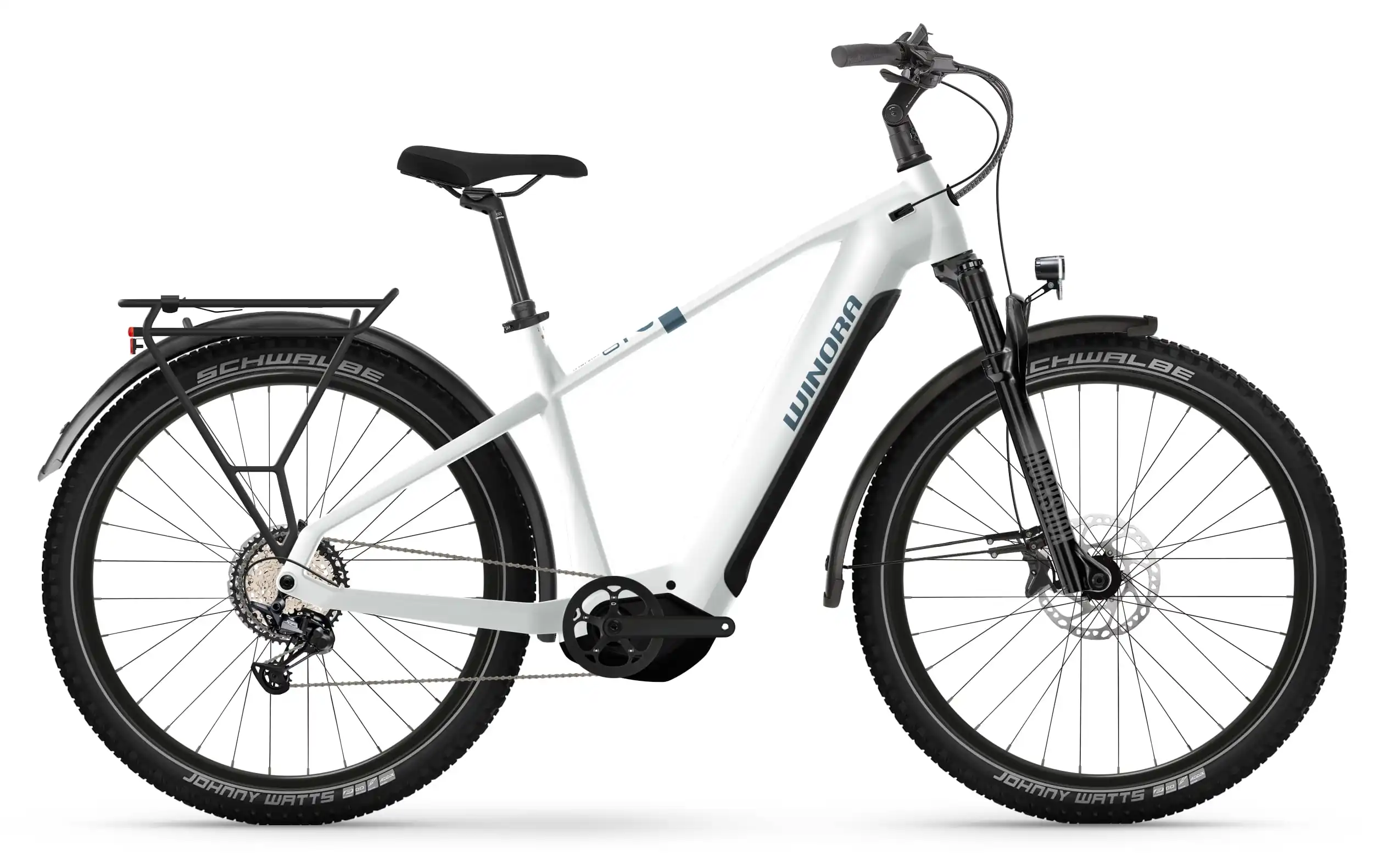 Winora Yucatan X12 2023 Pro 2023 E Bike Trekking Herren 750Wh Weiß 40cm