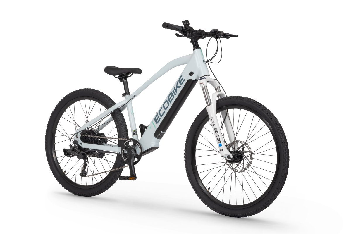 Vélo Électrique enfant 26 Pouces 36cm Cadre Ecobike SX Blanc
