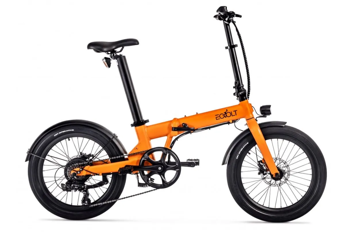 Leichtes E Bike Klapprad 20 Zoll EOVOLT Comfort Orange